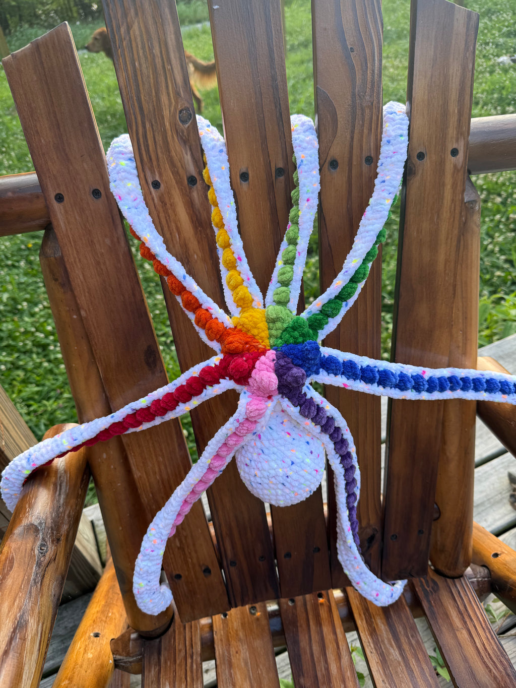Funfetti Rainbow Octopus Plush - 24”
