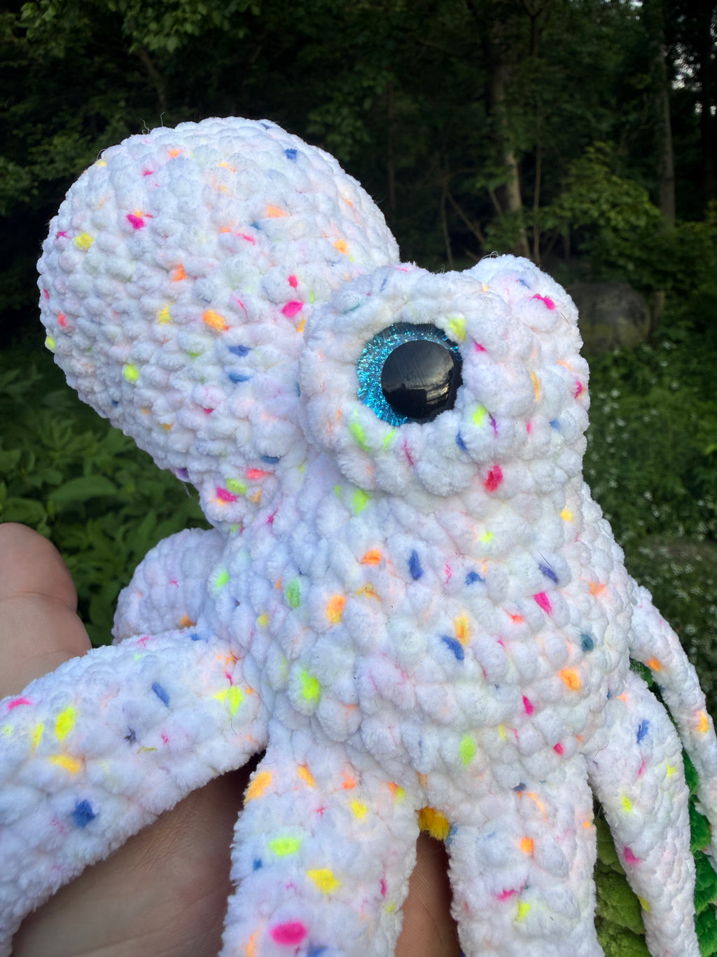 Funfetti Rainbow Octopus Plush - 24”