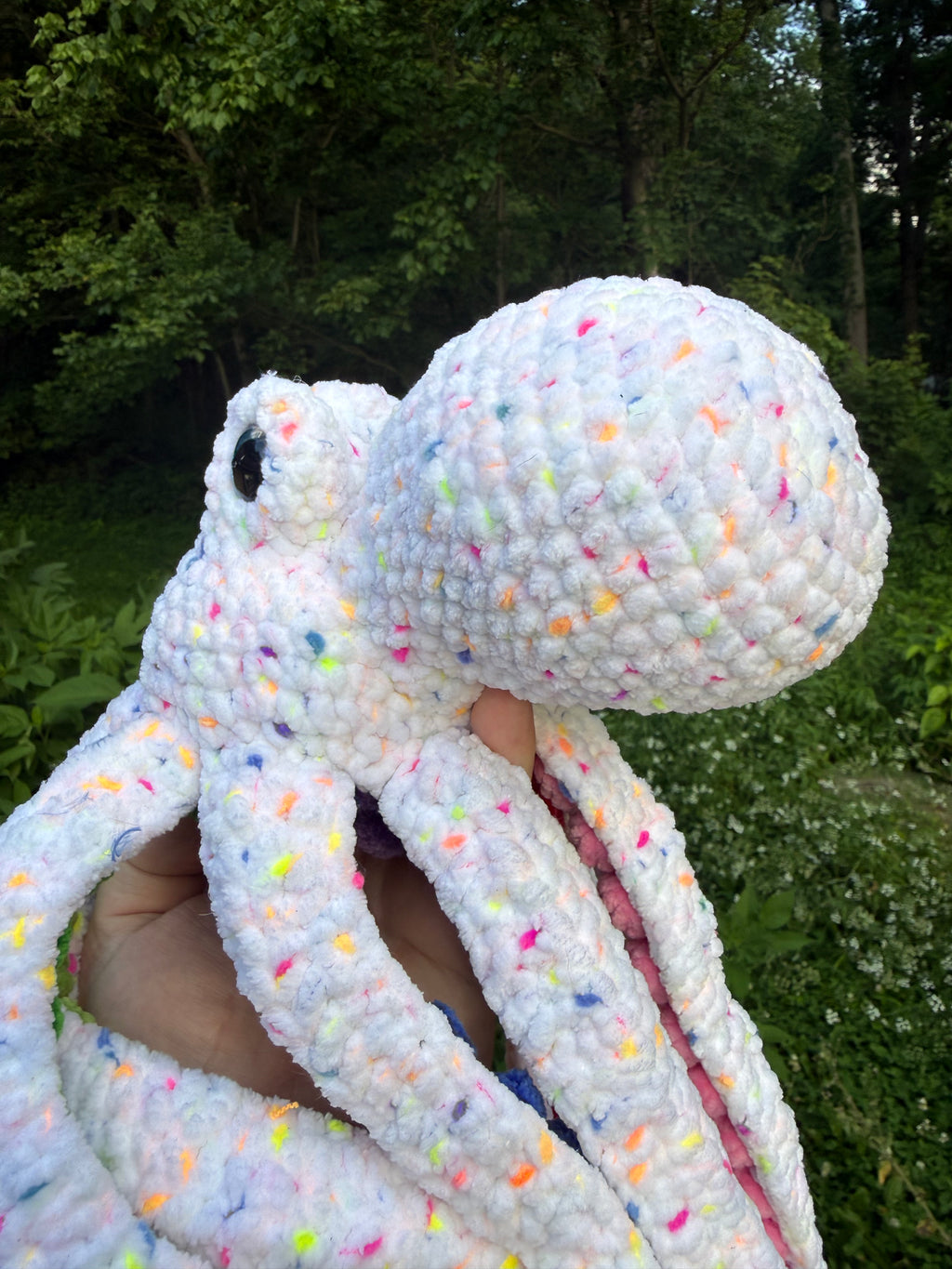 Funfetti Rainbow Octopus Plush - 24”